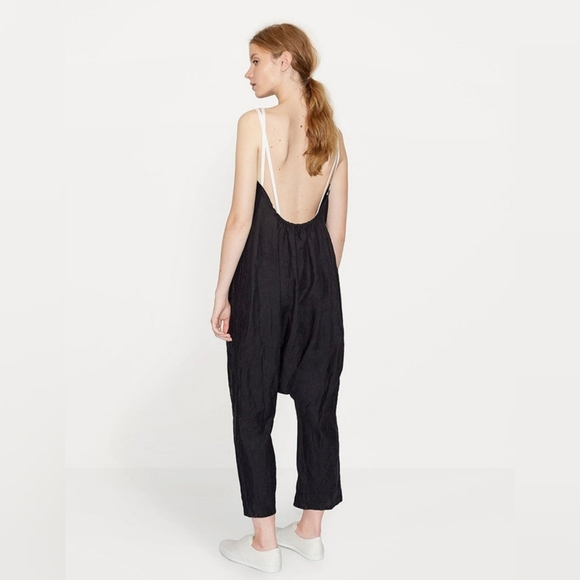 LE VESTIAIRE DE JEANNEContrast Linen Jumpsuit - Picture 4 of 13